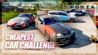 Forza Horizon 5 - The CHEAPEST Car Challenge!