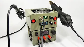 How to Make 2 in 1 Soldering Station Welding Hot Air Rework Station using ATX Power Supply