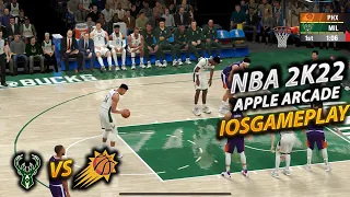 NBA 2K22 Arcade Edition Milwaukee Bucks vs Phoenix Suns Gameplay - IOSGAMEPLAY