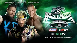 WWE WrestleMania 40 Predictions (Kevin Owens vs. Logan Paul vs. Randy Orton)