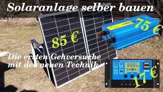 Solaranlage selber bauen, Teil 1: Erste Versuche als Inselanlage mit Laderegler & Inverter