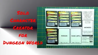 Dungeon World Solo Character Creator | For use with D.W. Oracle Deck