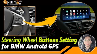 BMW Android GPS Steering Wheel Button setting Guide, BMW voice command phone call next-pre key setup