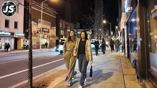 Friday Night After Drinks on Bloor | Toronto Walk (April 2024)