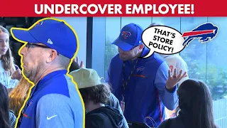 UNDERCOVER Case Keenum Pranks Fans At Bills Store As Fake Employee! | Buffalo Bills