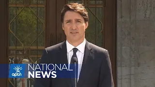 Prime Minister Trudeau answers media questions on why he called for a federal election | APTN News