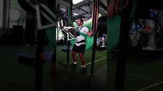 Worlds 1st zoom call squat