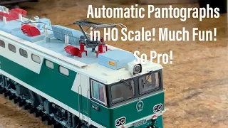 Automatic Pantograph Feature of the Chinese Charming Models China Rail 6K DCC Model in HO Scale