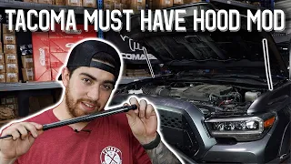 Toyota Tacoma Must Have Hood Mod | Forget Your Hood Rod, Get Hood Struts