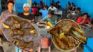 गाड़ियों का line लग जाता हैं सुबह नास्ते में Mutton खाने के लिए | सामने 8 खस्सी कटता है Meat बनता है