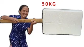 Bà Tân Vlog - Làm Que Kem Siêu To Khổng Lồ 50Kg | Giant Ice Cream Sticks