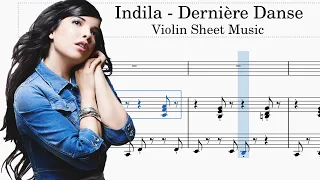 Indila - Dernière Danse | Violin Sheet Music | Notes