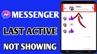 Messenger Last Active Not Showing Problem // Last Seen Not Showing Messenger