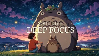 Beautiful Ghibli Collection Lofi 🌙 Relax Piano Totoro Melodies, Comfortable Sleeping Ghibli Music ✨