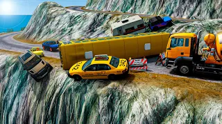 Cars Cliff Roads and Drops #18🤯BeamNG.Drive