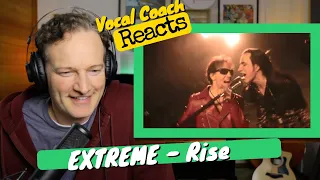 Welcome Back Fellas! EXTREME "Rise" comeback - Vocal Coach analysis and reaction