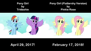 Pony Girl Against The Pony Girl (Fluttershy Version) The MLP Edition Mashup! (Remake)
