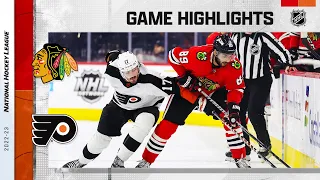 Blackhawks @ Flyers 1/19 | NHL Highlights 2023