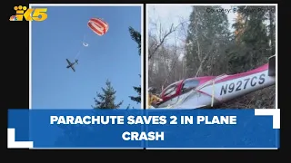 Parachute saves plane occupants' lives when it crashed in Bellevue