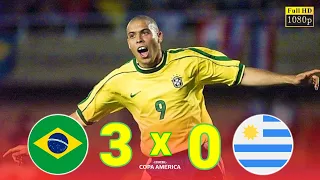 Brazil 3 × 0 Uruguay | Extended Highlight and All Goals- Copa America Final- 1999 HD