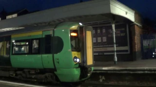 Southern Electrostar 377-411 departing Hove Station 02/12/2016