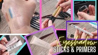 MAKEUP COLLECTION & DECLUTTER || Shadow Sticks & Primer