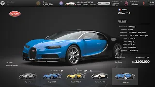 Gran Turismo 7 - Purchasing a Bugatti Chiron | Brand Central | GT7 [4K HDR PS5]