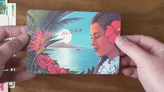 Showing you my postcards from my Hawaii vacation (soft spoken and whispered ASMR)