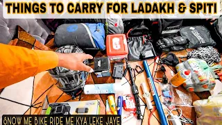 What to pack for spiti velley  Bike Ride or Ladakh Bike Ride? [Clothes, Spares, Gear & Accessories]