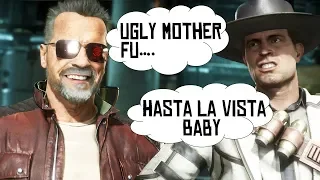 The Terminator T800 Swearing In Different Languages - Mortal Kombat 11 (MK11 2019)