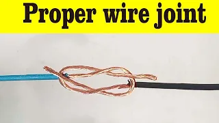 How to Twist Electric Wire Together || Properly Joint Electrical Wire  || Awesome Idea!