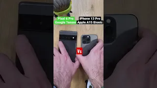 Antutu: Pixel 6 Pro (Tensor) vs iPhone 13 Pro (A15 Bionic) #shorts