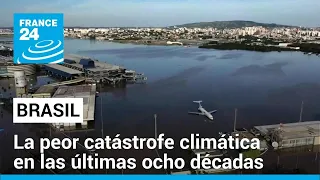 Inundaciones en el sur de Brasil dejan impresionantes imágenes y miles de desplazados