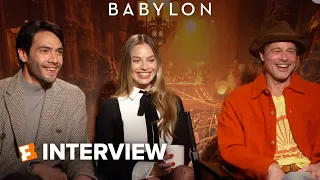 Brad Pitt, Margot Robbie, and Diego Calva Discuss The WILD Opening and Fighting Snakes in 'Babylon’