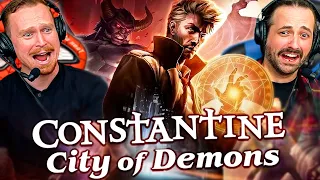 CONSTANTINE: CITY OF DEMONS (2018) MOVIE REACTION! FIRST TIME WATCHING!! DC Animated