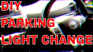 Verso, change parking lights bulb DIY #CarGuruDIY