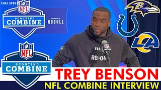 Trey Benson NFL Combine Interview On Meeting With The Ravens, Colts, Rams And Cowboys
