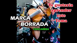 MARCA BORRADA chacarera VIOLIN PARTITURA con notasY TUTORIAL FACIL PARA VIOLIN