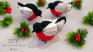 🐦 СНЕГИРЬ из ниток 🌻🐦 The cutest BULLFINCH of yarn 🐦