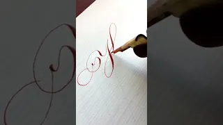 Получилось угадать букву? #каллиграфия #calligraphy #handwriting #почерк