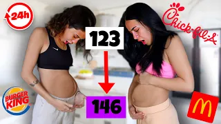 WHO CAN GAIN THE MOST WEIGHT IN 24 HOURS!! (Gf VS Gf)