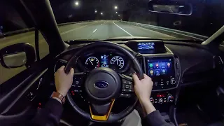 2022 Subaru Forester Wilderness - POV Night Drive (Binaural Audio)