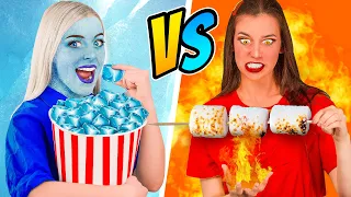 Caliente vs desafío chica fría | Chica helada VS chica en el fuego! por Multi DO Challenge