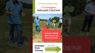 Kalk streuen im Grünland: Darum ist Kalk + Calcium SO wichtig!