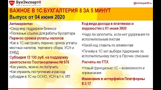 Перенос сроков уплаты налогов, субсидия по Постановлению 576, коды выплат в платежках с 01.06.2020