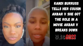 Kandi Burruss gives cousin Akbar V good news