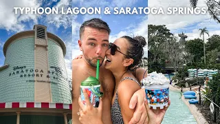 DAY 4 | DISNEY WORLD VLOG! Typhoon Lagoon, water park rides, Saratoga Springs room tour & more!