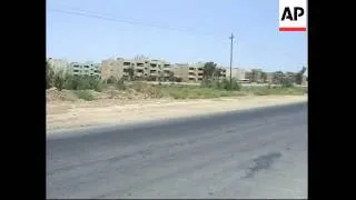 Aftermath of roadside bomb in which US soldier killed