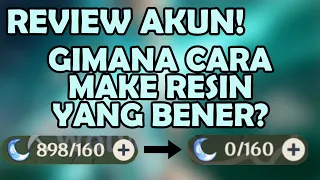 KEBANYAKAN KARAKTER? DIA BINGUNG CARA MAKE RESINNYA! | Review Akun Genshin Impact Indonesia