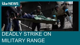 Russia targets west Ukraine military range as Mariupol crisis worsens | ITV News
